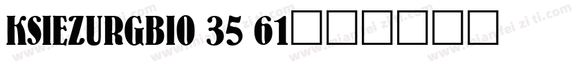 KSIEZURGBI0 35 61字体转换